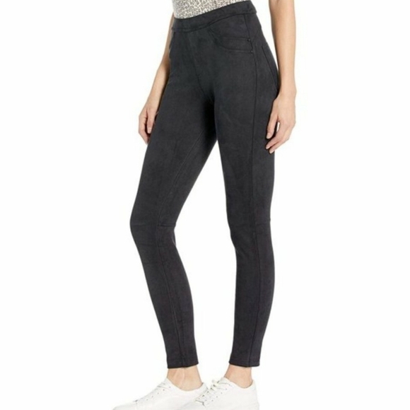 SANCTUARY Grease Faux Suede Legging Pants - Picture 1 of 7